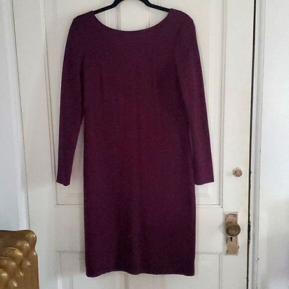 Talbots Dresses & Skirts - Talbots Back V Maroon Sheath Dress